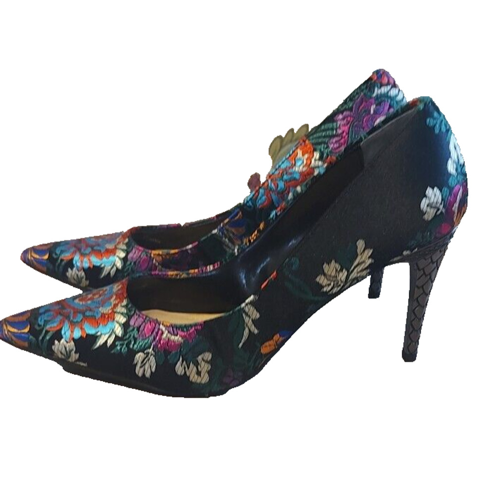 J. Renee Floral Multi Heels Pumps Shoes Size 8 NWOB - Picture 3 of 4